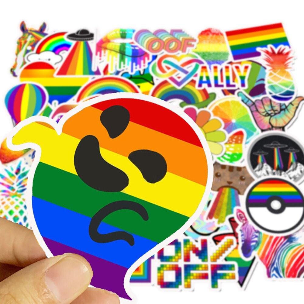 Stickers VSCO Arc en Ciel Pack de Stickers Tresor Otaku