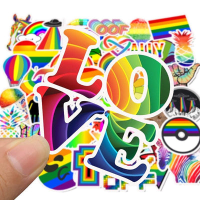 Stickers VSCO Arc en Ciel Pack de Stickers Tresor Otaku