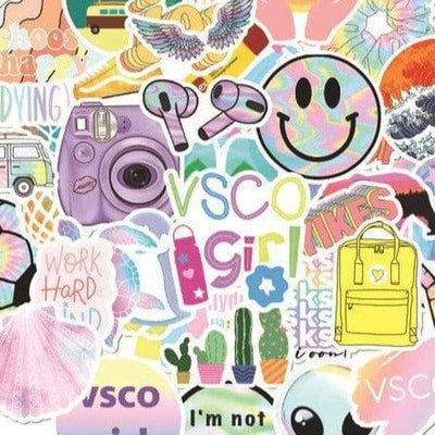 Stickers VSCO <br> Pastel (50pcs) Stickers VSCO Tresor Otaku