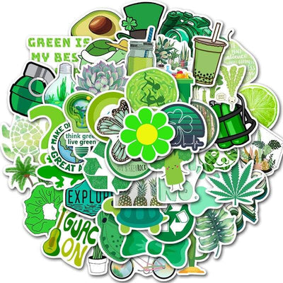 Stickers VSCO <br> Vert (50pcs) Stickers VSCO Tresor Otaku