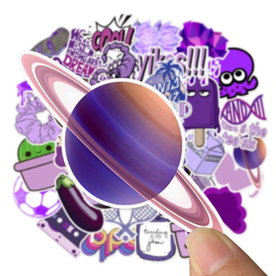 Stickers VSCO <br> Violet (50pcs) Stickers VSCO Tresor Otaku