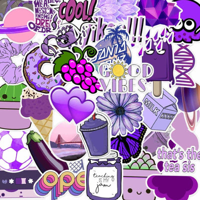 Stickers VSCO <br> Violet (50pcs) Stickers VSCO Tresor Otaku