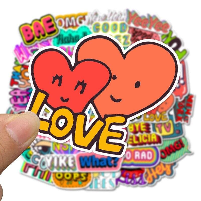 Stickers VSCO <br> Wow (50pcs) Stickers VSCO Tresor Otaku