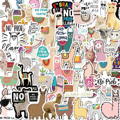 Stickers VSCO Lama Pack de Stickers Tresor Otaku