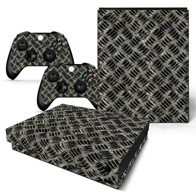Stickers Xbox One X Alu Strié Stickers Xbox One X Tresor Otaku