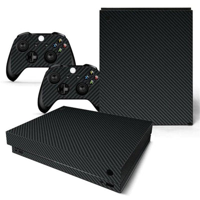 Stickers Xbox One X Carbone Noir Stickers Xbox One X Tresor Otaku