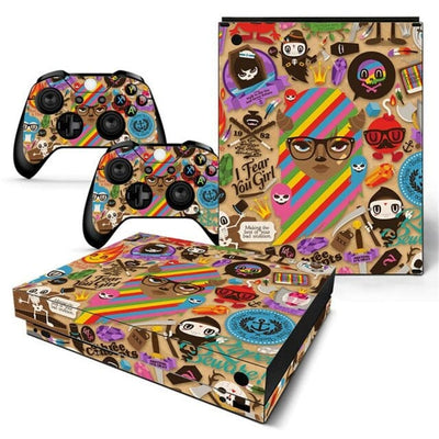 Stickers Xbox One X Hipster Stickers Xbox One X Tresor Otaku