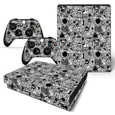 Stickers Xbox One X Sticker Bombing Stickers Xbox One X Tresor Otaku