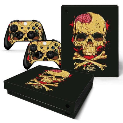 Stickers Xbox One X Tête de Pirate Stickers Xbox One X Tresor Otaku