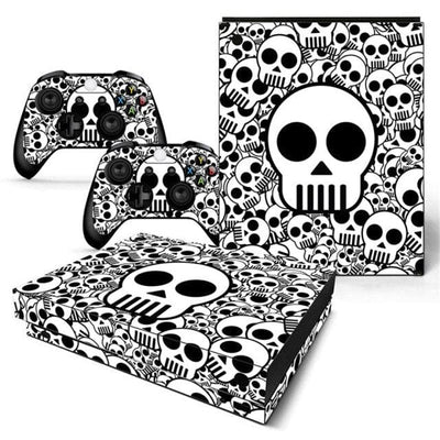Stickers Xbox One X Têtes de Mort Stickers Xbox One X Tresor Otaku