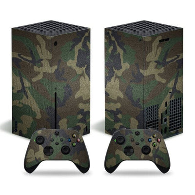 Stickers Xbox Series X<br> Camouflage Vert Stickers Xbox Series X Tresor Otaku