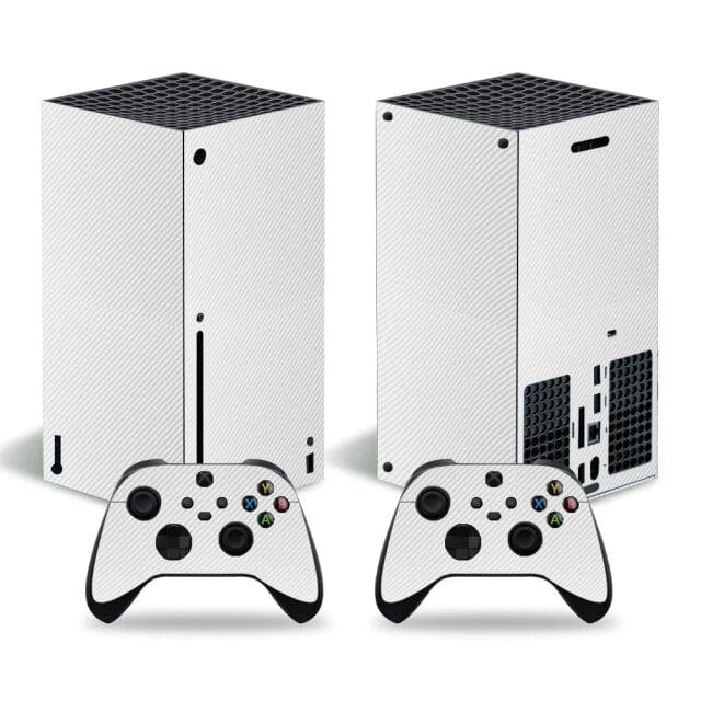 Stickers Xbox Series X<br> Carbone Blanc Stickers Xbox Series X Tresor Otaku