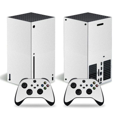 Stickers Xbox Series X<br> Carbone Blanc Stickers Xbox Series X Tresor Otaku