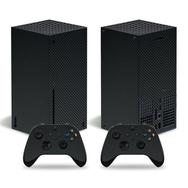Stickers Xbox Series X<br> Carbone Noir Stickers Xbox Series X Tresor Otaku