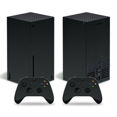 Stickers Xbox Series X<br> Carbone Noir Stickers Xbox Series X Tresor Otaku