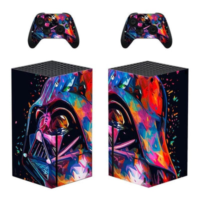 Stickers Xbox Series X<br> Dark Vador Street Art Stickers Xbox Series X Tresor Otaku