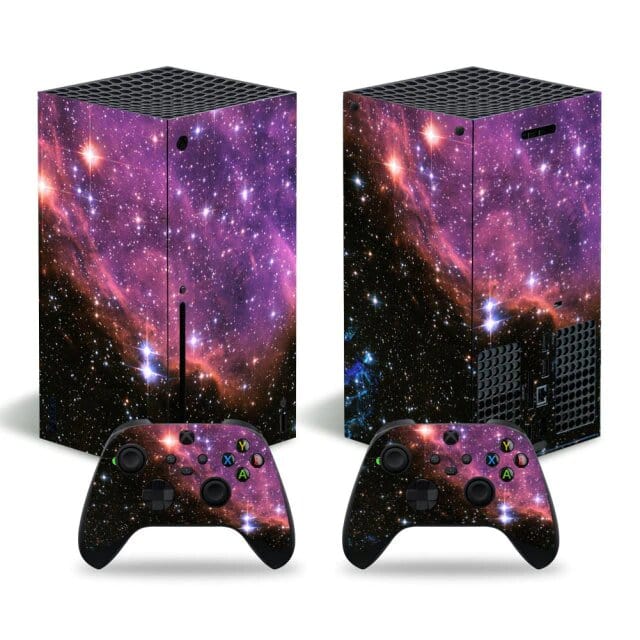 Stickers Xbox Series X<br> Galaxie Stickers Xbox Series X Tresor Otaku