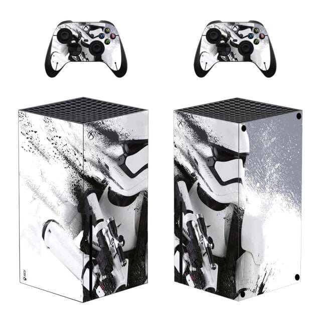 Stickers Xbox Series X<br> Storm Trooper Blanc Stickers Xbox Series X Tresor Otaku