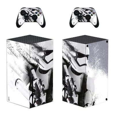 Stickers Xbox Series X<br> Storm Trooper Blanc Stickers Xbox Series X Tresor Otaku