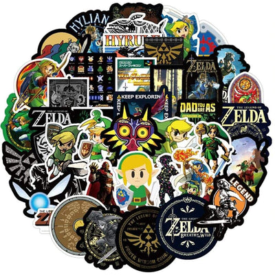Stickers Zelda Pack de Stickers Tresor Otaku